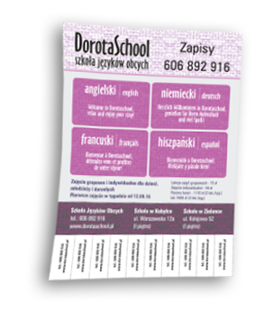 dorota school plakat A3